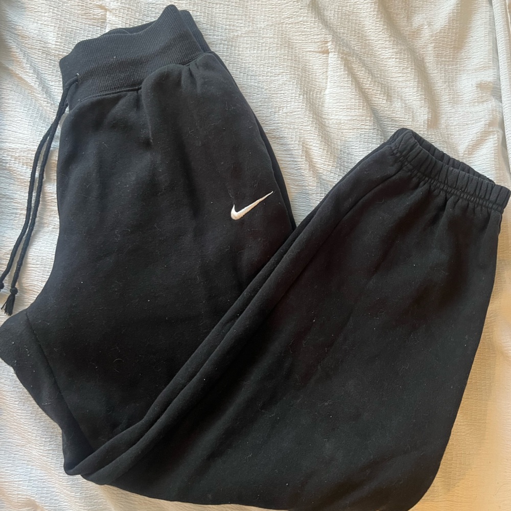black Nike joggers